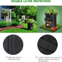 Potato Grow Bag with Harvest Window for Root Vegetables